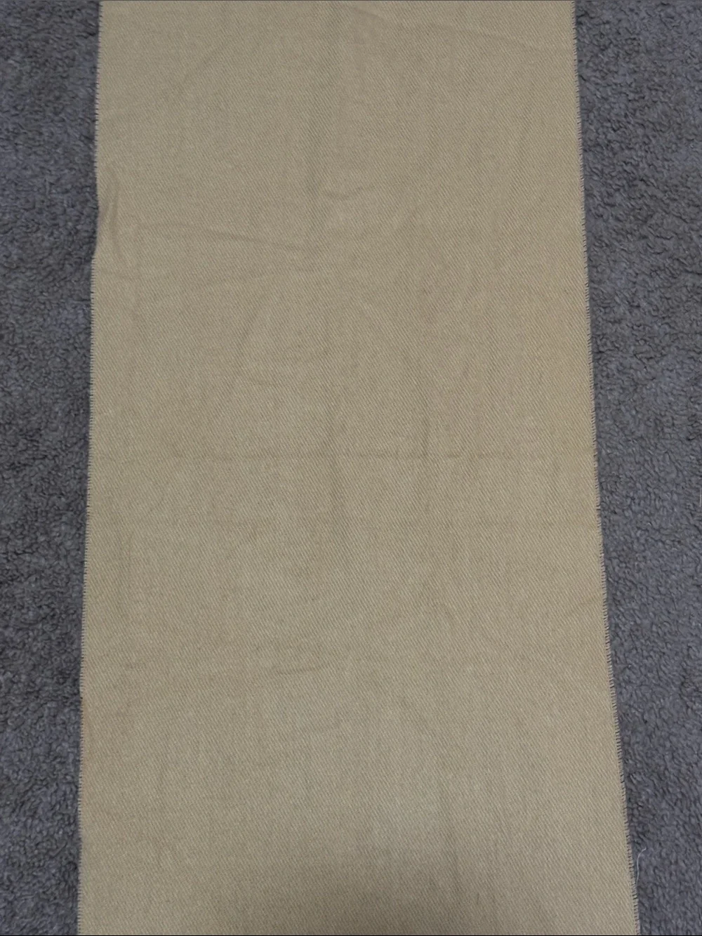 Made in Italy-Unisex Scarf-EUC-Classic Camel Tan-Twisted Fringe-Acrylic